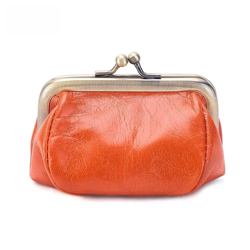 Vintage Creative Mini Storage Coin Purse Japanese Style Handmade Genuine Leather Change Bag Cow Leather Coin Pouch