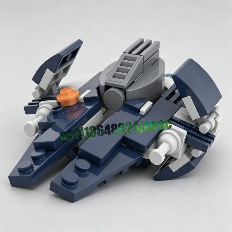 NEW 68PCS Space Battle Sci Fi Fighter Spaceship Model Custom Puzzle DIY Creative Assembly Building Blocks Toy Collection Gifts