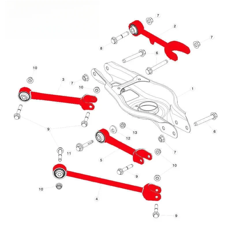 GOMZ自動車部品サスペンションシステム調整式コントロールアーム（テスラモデル3用）