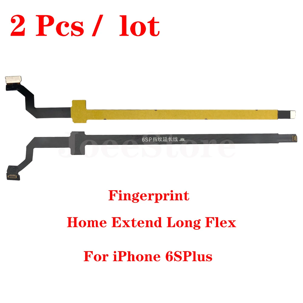 2pcs For iPhone 6 6s 7 8 plus Home Touch ID Return Fingerprint Button Motherboard Interconnect Connector Extend Flex Cable