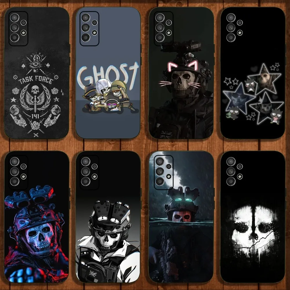 C-COD Call Of D-Duty Ghost Phone Case For Samsung Galaxy A13,A21s,A22,A31,A32,A52,A53,A71,A80,A91 Soft Black Cover