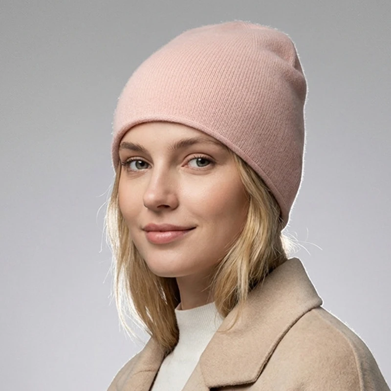 Hat Women Winter Beanie Wool Knit Slouchy Style Autumn Warm Skiing Accessory For Cold Weather Sport Outdoor Holiday