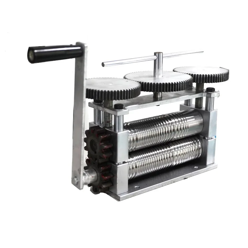 Kinway 250X70mm صنع المجوهرات الصفائح المعدنية لوحة المتداول دليل آلة مطحنة المتداول الدوارة