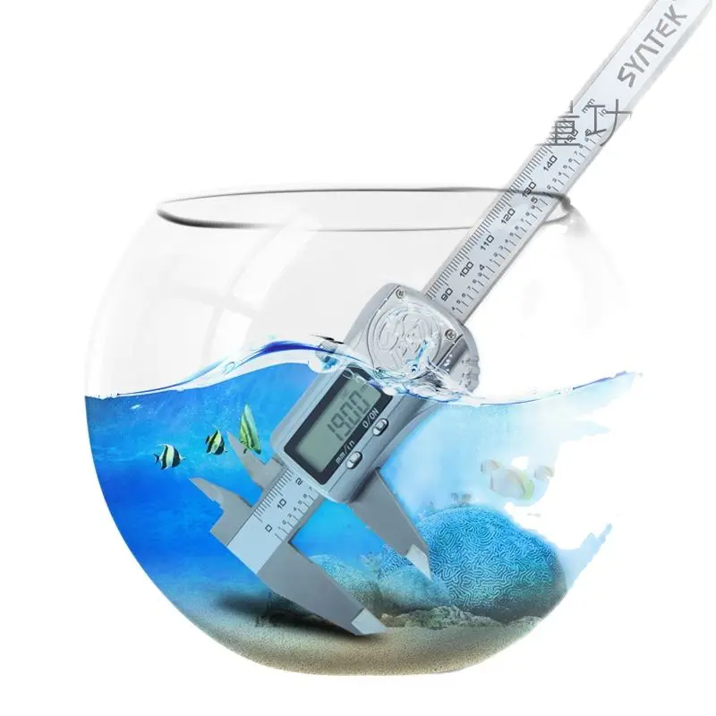 Waterproof Electronic Digital Vernier Caliper Alta Precisão Ip67 150 mm 0.01 mm sem Bateria Aço Inoxidável