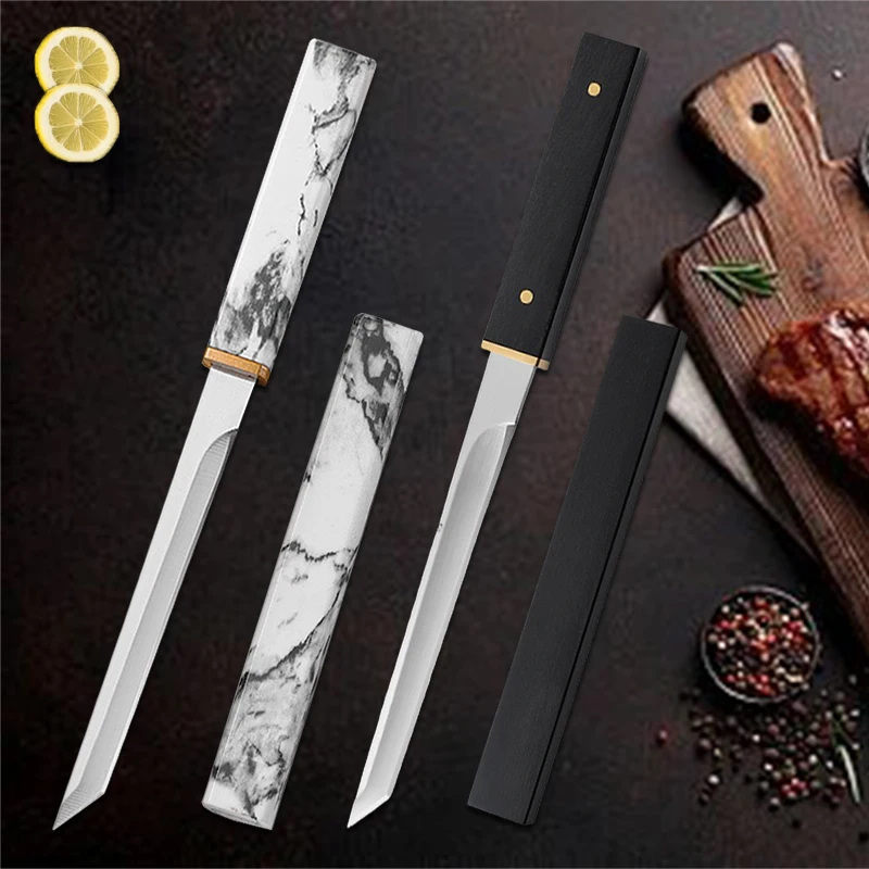 Stainless Steel Utility Knife Kitchen Boning Meat Cleaver Butcher Knife Fishing Pocket Knife Barbecue Cutting Paring Tools