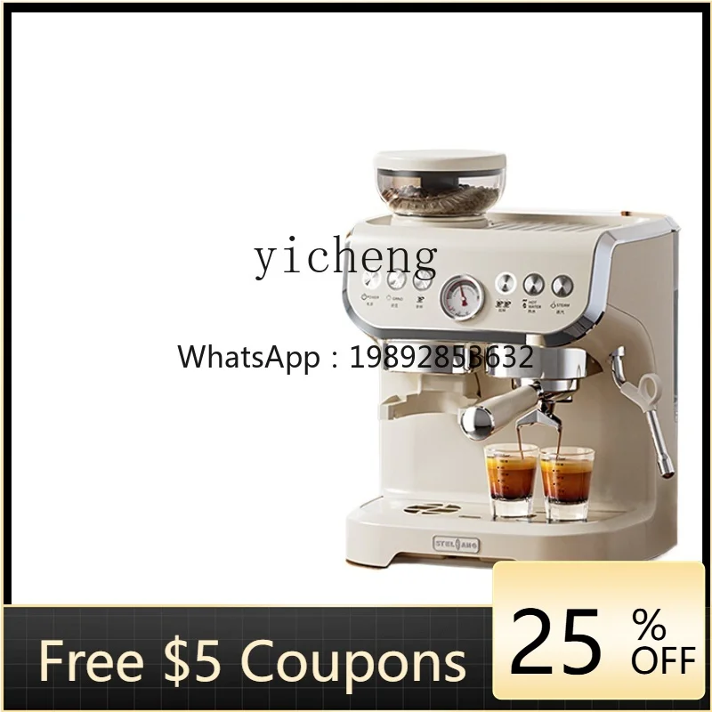 

Full & Semi Automatic Coffee Machine Household Small Milk Frother Grinding Integrated Semi-Commercial