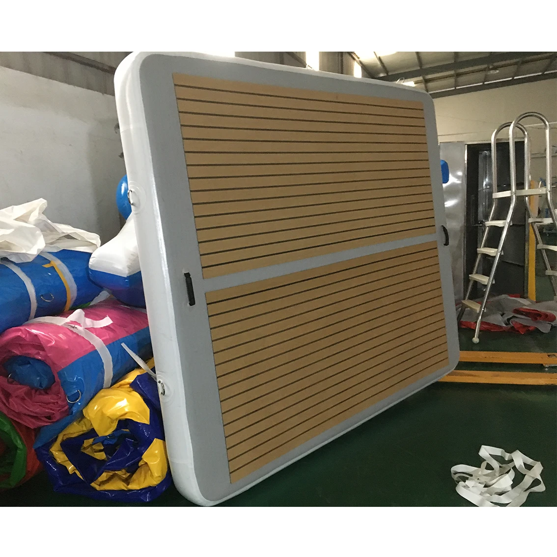 

Оптовая продажа, уличная складная надувная док-станция с вышивкой, плавающая водная платформа, надувная островная надувная водная док-станция для лодки