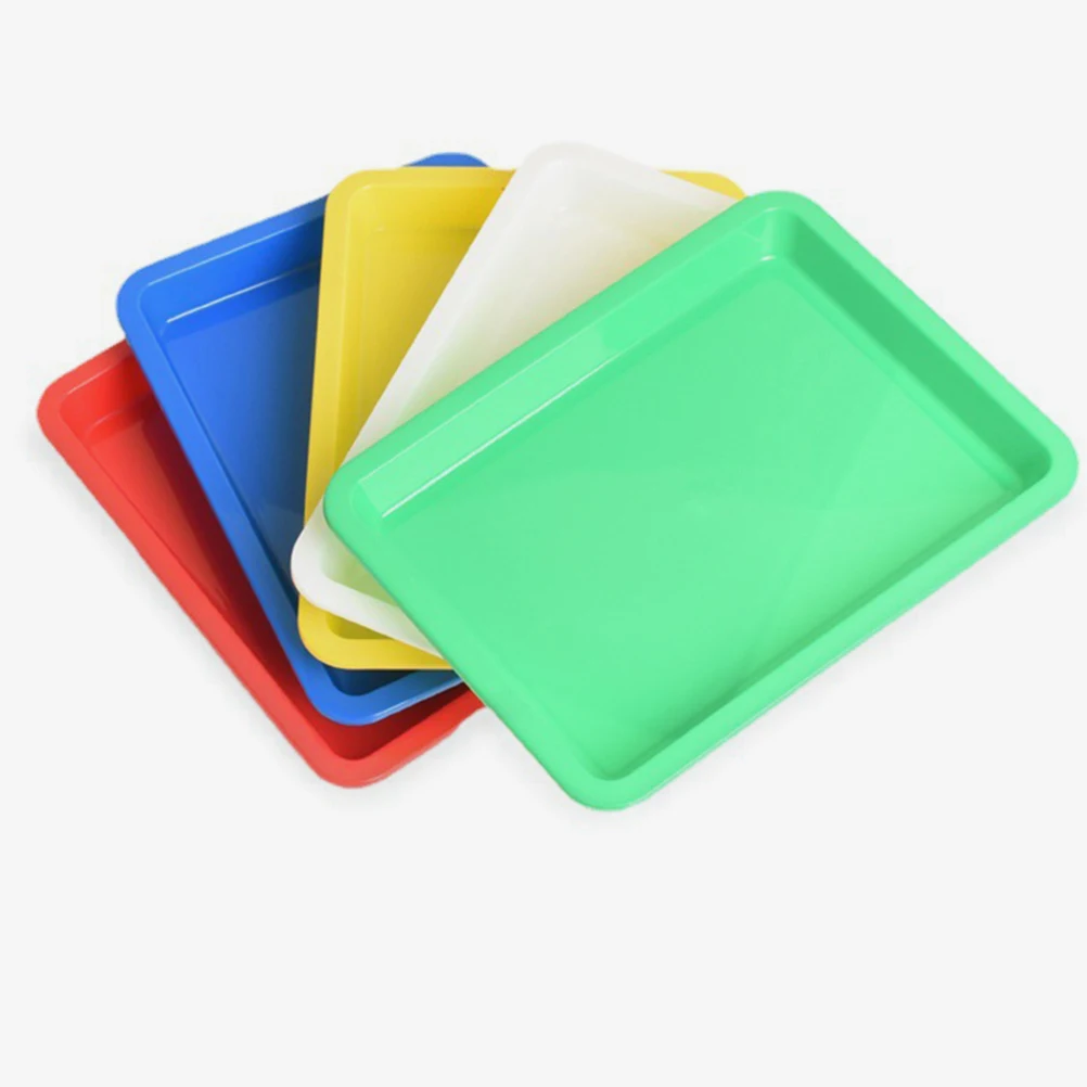 

10 Pcs Art Trays Painting Craft ganizer Storage Display Plastic Bead Sorting Party Square Stackable Space Saving Design for