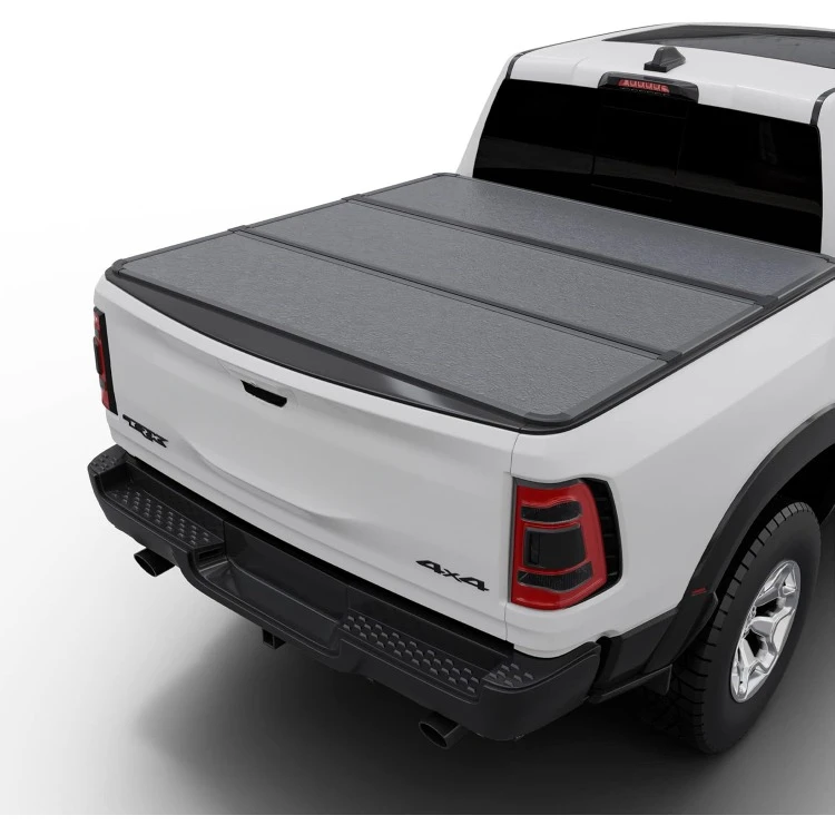 Hard Folding Truck Bed Tonneau Cover|HTF011|Fits 2009-2025 Dodge Ram 1500 5' 7