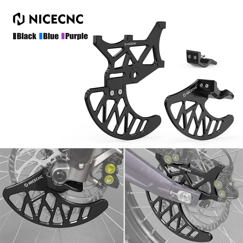 

NICECNC For Surron light bee X S L1E Front Rear Brake Disc Guard & Front Fork Leg Guards For Segway X160 X260 Electric Dirt Bike