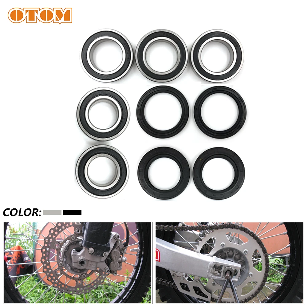 

Motorcycle Front Rear Wheel Hub Bearing Oil Seal Set Repair Maintenance Kit For KAWASAKI KX125 KX250 KX250F KX250 KX450F KLX450R
