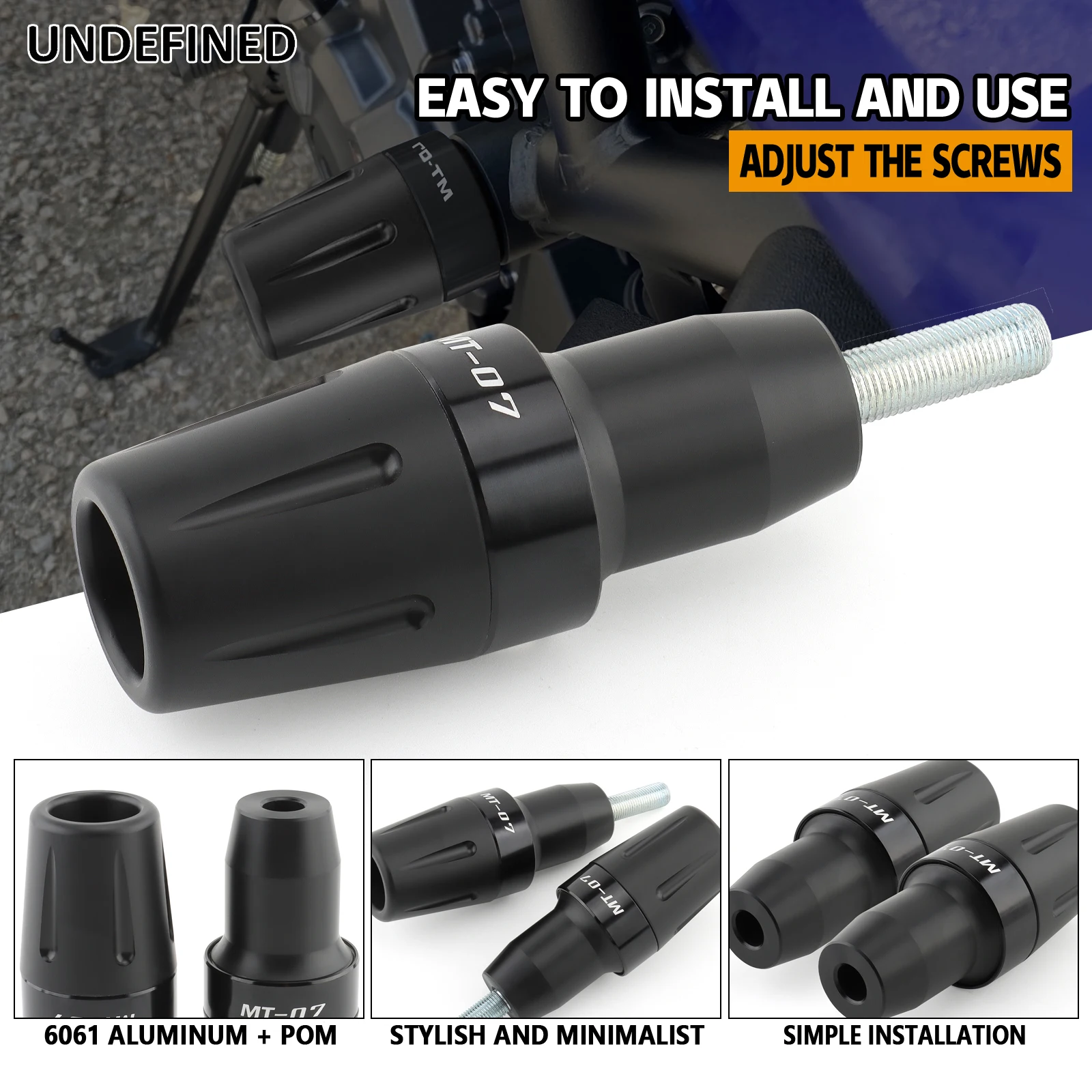 For YAMAHA MT07 MT-07 Frame Sliders Crash Protector FZ07 Tracer 700/7/GT Motorcycle Accessories Falling Protection Engine Pad