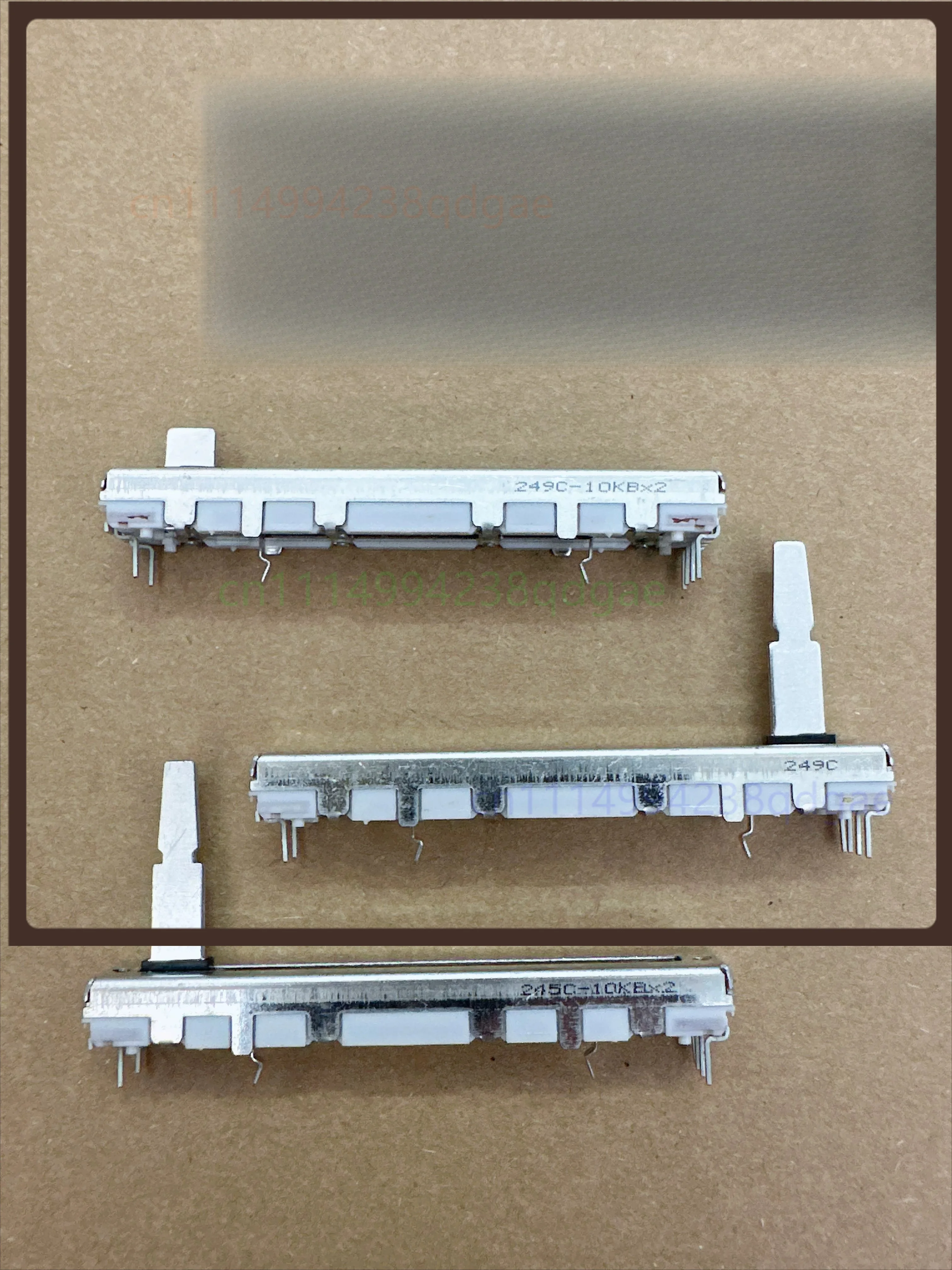 1PCS For ALPS Vertical Slider Fader B10KX2 60mm For Pioneer DJM 800 Mixer DJ Controller Channel Volume Control