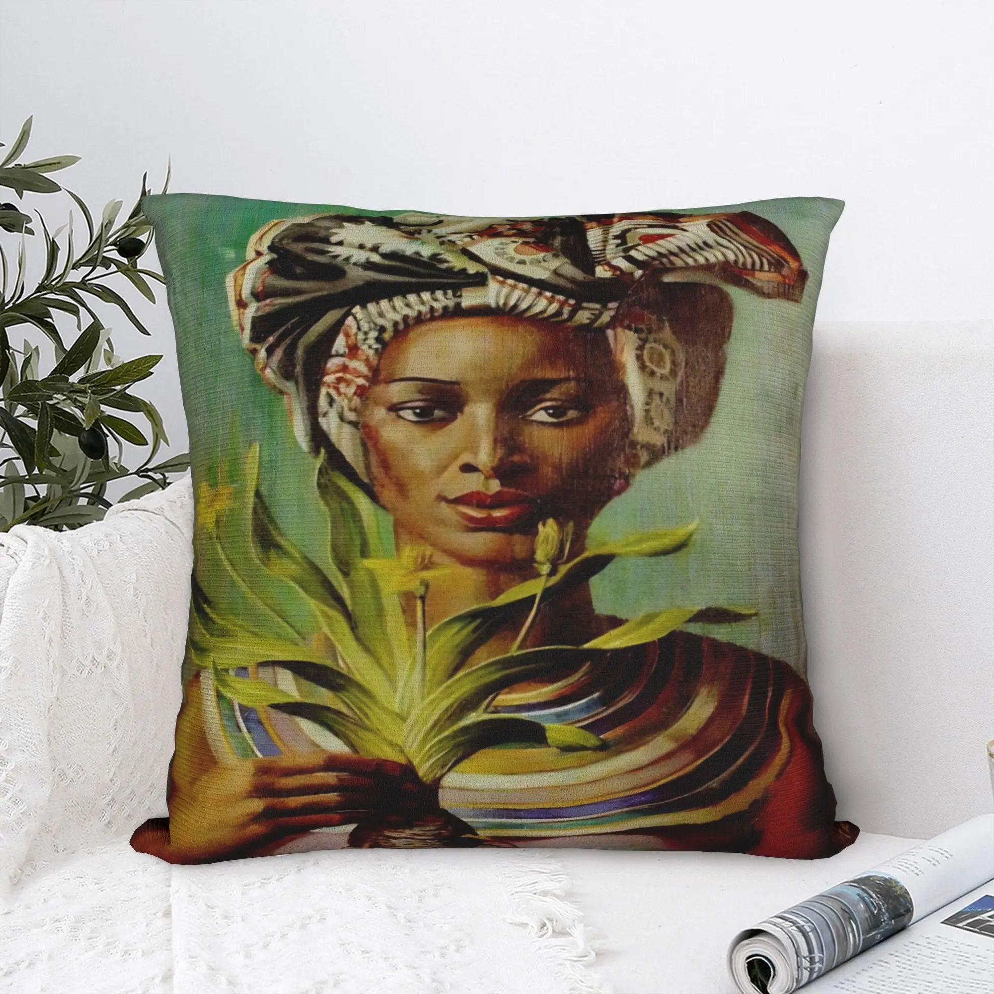 Miss Wong Vladimir Tretchikoff  Pillowcases Accessories Soft Cushion Cover  Pillow Covers Car Decorations Zippered Multi-Size