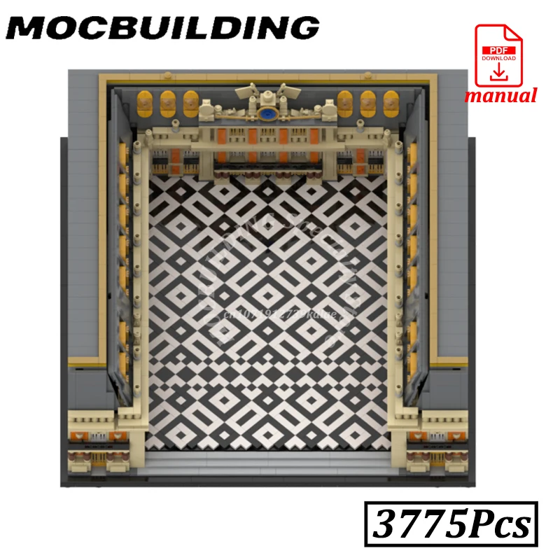 

Palace of Versailles Courtyard Model MOC Building Block Bricks Construction Display Creative Toys Gift