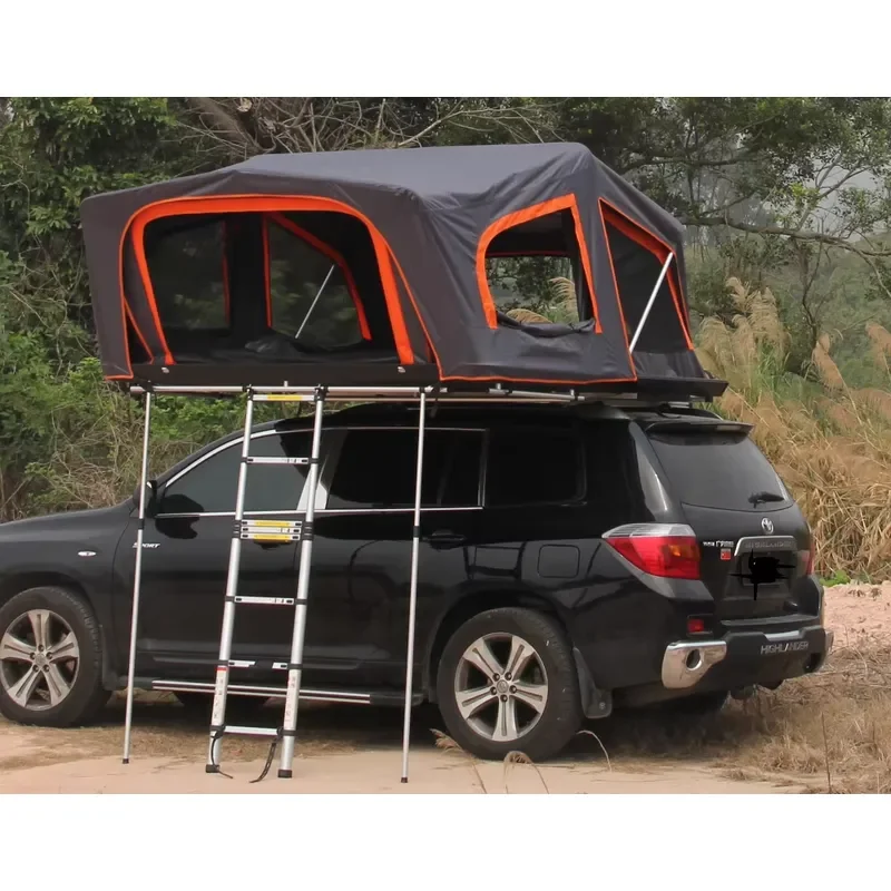 4-Person Size Aluminum Shell Car Roof Top Tent for Vehicles - view 2