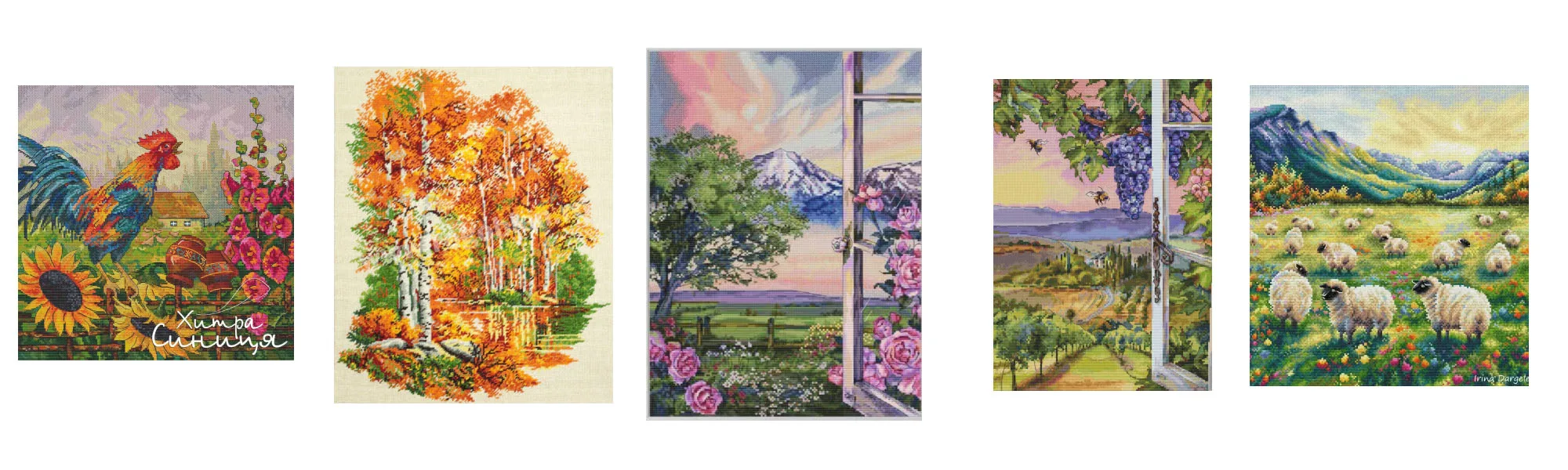 Four Roses 37-38  cross stitch Kit  14CT Embroidery Full Embroidery Cotton Cross Stitch Set Thread 14CT