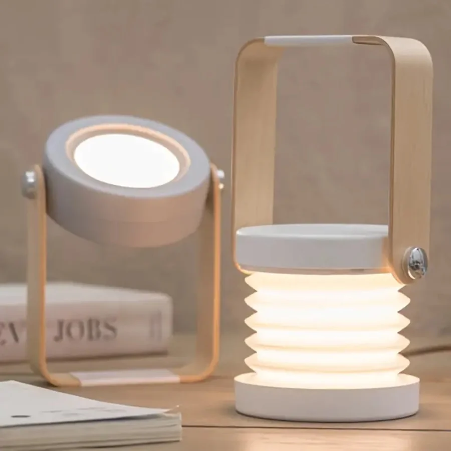 Retractable Rechargeable Portable Desk Lamp - Creative Multi-Functional Lantern Lamp