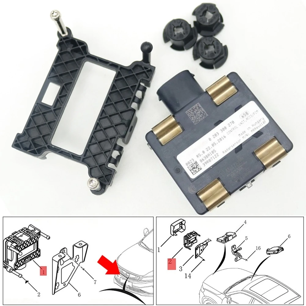 Front ACC Adaptive Cruise Radar Sensor Control Moudle For Mitsubishi Pajero Montero Sport KS III 2015-20223 8638A105 8638A201