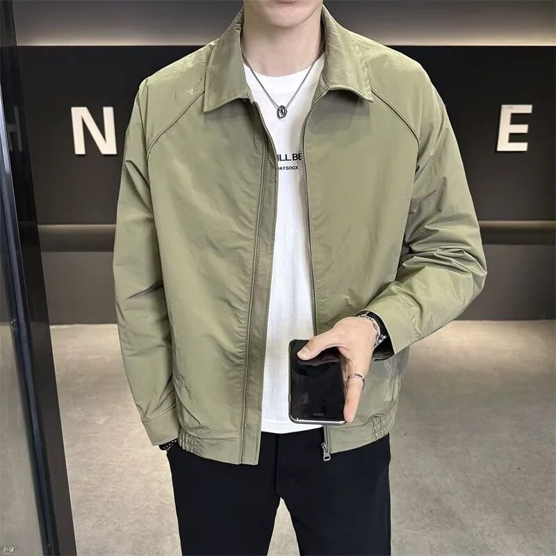 

Men's Casual Long Sve Jaet Cotton Blend Stand Fit Youth Faion Polyester Fiber Winter Outerwear Pure Color