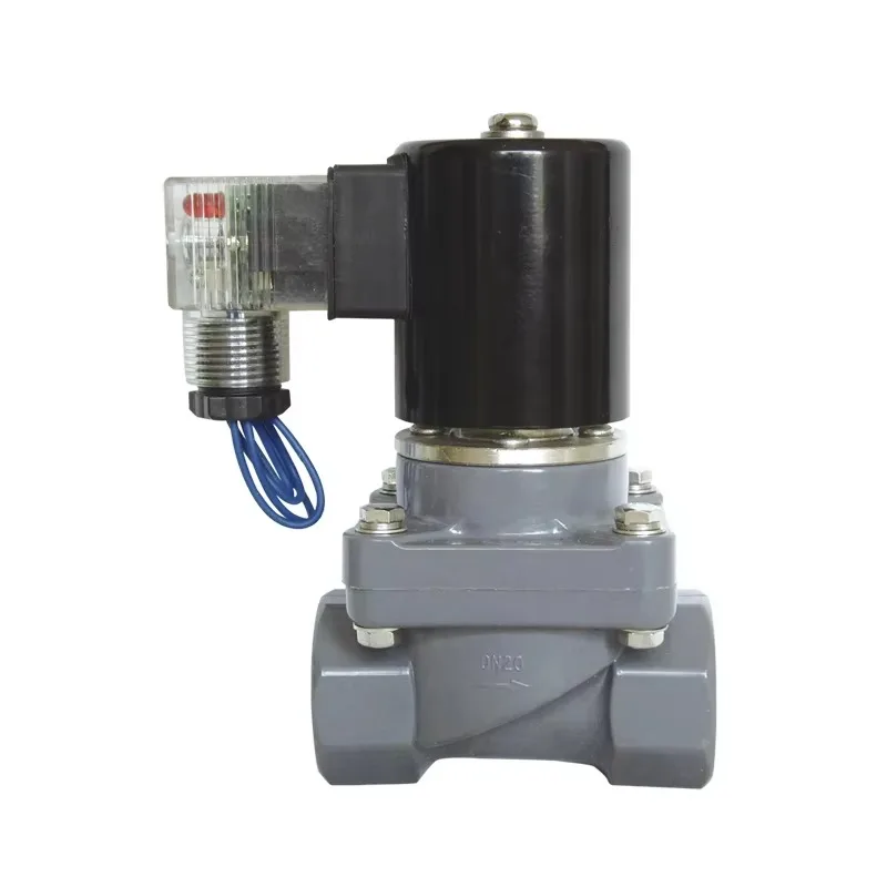 Anti-corrosion UPVC CPVC polytetrafluoroethylene valve body anti-corrosion solenoid valve