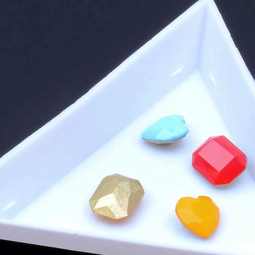 50Pcs Jewelry Organizer Triangle Bead Sorting Tray Space-Saving Stackable Storage Tray for Beads Earrings Rings DIY Jewelry