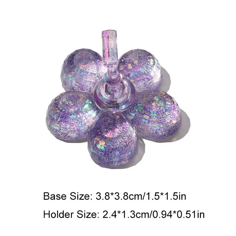 1 Set Magnetic Nail Holder Practice Training Display Glitter Sequins Flower Designs Plastic False Nail Tips Stand Manicure Tools