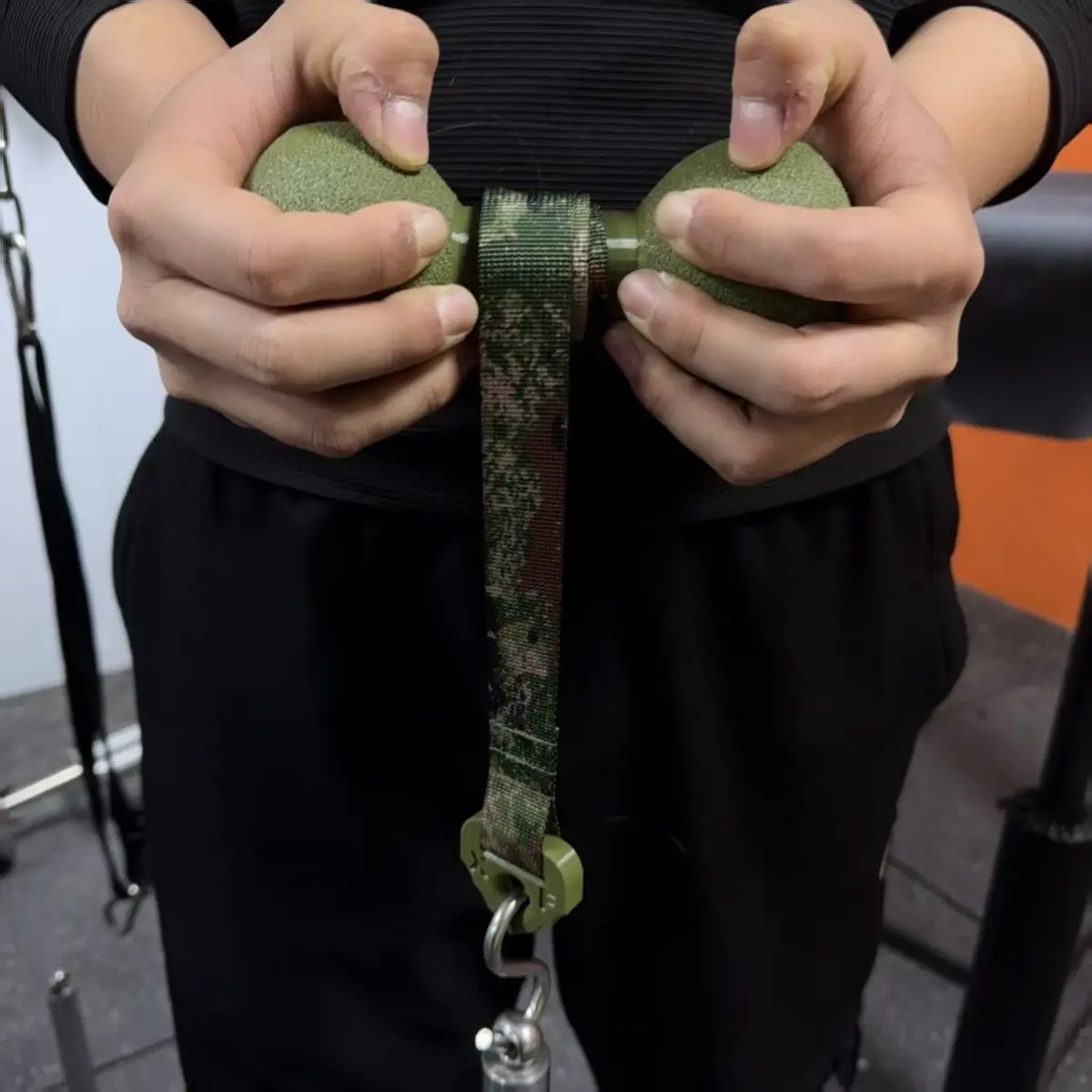 Fortalecedor de manos y antebrazos, equipo de lucha de brazos, entrenador de fuerza de muñeca, rodillo de agarre para lucha de brazos con correa, bola de agarre para entrenamiento de antebrazos