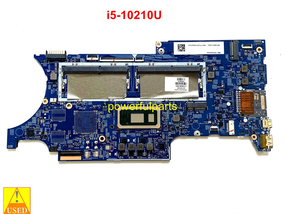 Working Good For HP 15-DQ Motherboard i5-10210 Cpu On-Built L72029-601 L72029-001 18798-1 448.0GF06.0011 Tested Ok