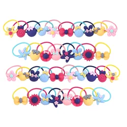 20PCS Children Hair Ties Headdress Not Hurt Girls Scrunchies Elastic Hair Band Kids Hair Rope Rubber Band Set Hair Accessories