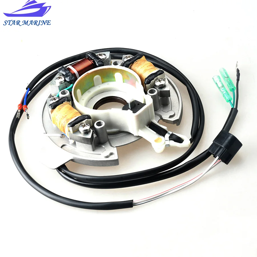 Generator Stator Assembly 66T-85560-00 Boat Engine For Yamaha Outboard Motor 40HP 40X E40X 1998-2017 66T-85560-00-00 66T-85560