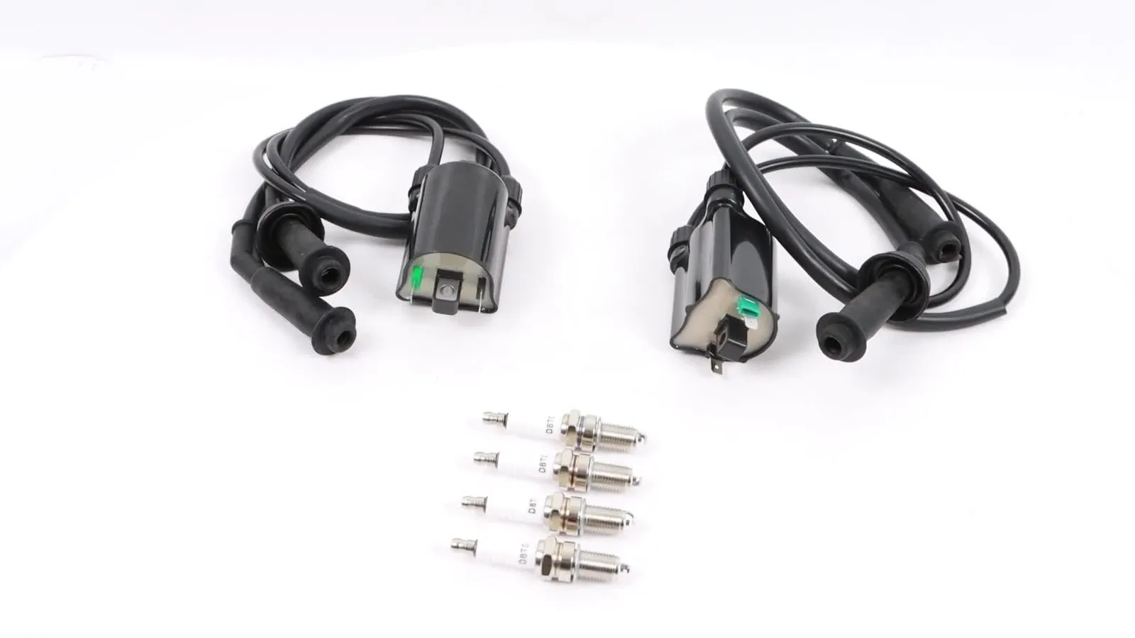 

2pack Ignition Coil & Spark Plug Cap Fit For HONDA Shadow 1100 VT1100 1987-2007