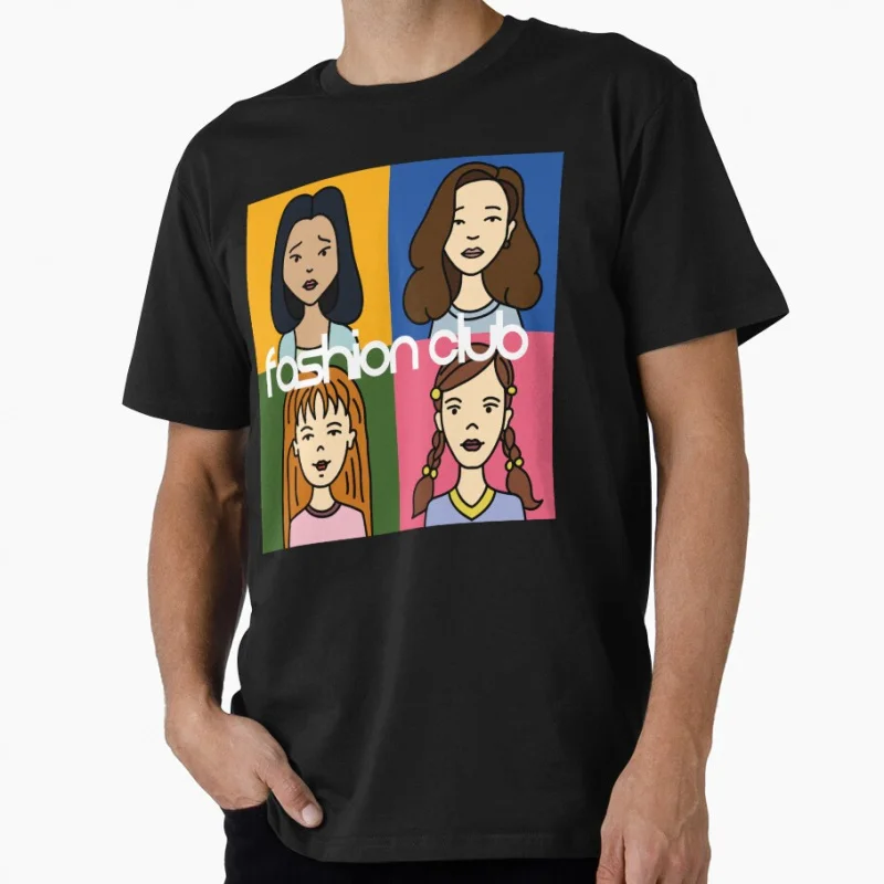 

fashion club 90s Nostalgia cartoon Retro Sick sad world tv shows Gift t shirt for man Large size Tops 100% cotton print Clothes