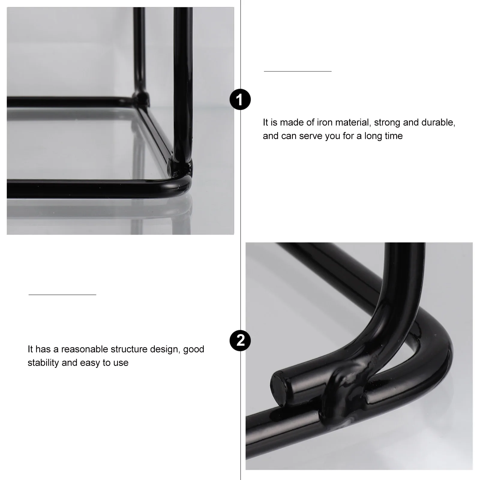 

Iron Dumbbell Rack Non skid Fitness Accessories Strong Durable Eco friendly Storage Display Reduction Hazards Gift Exercise