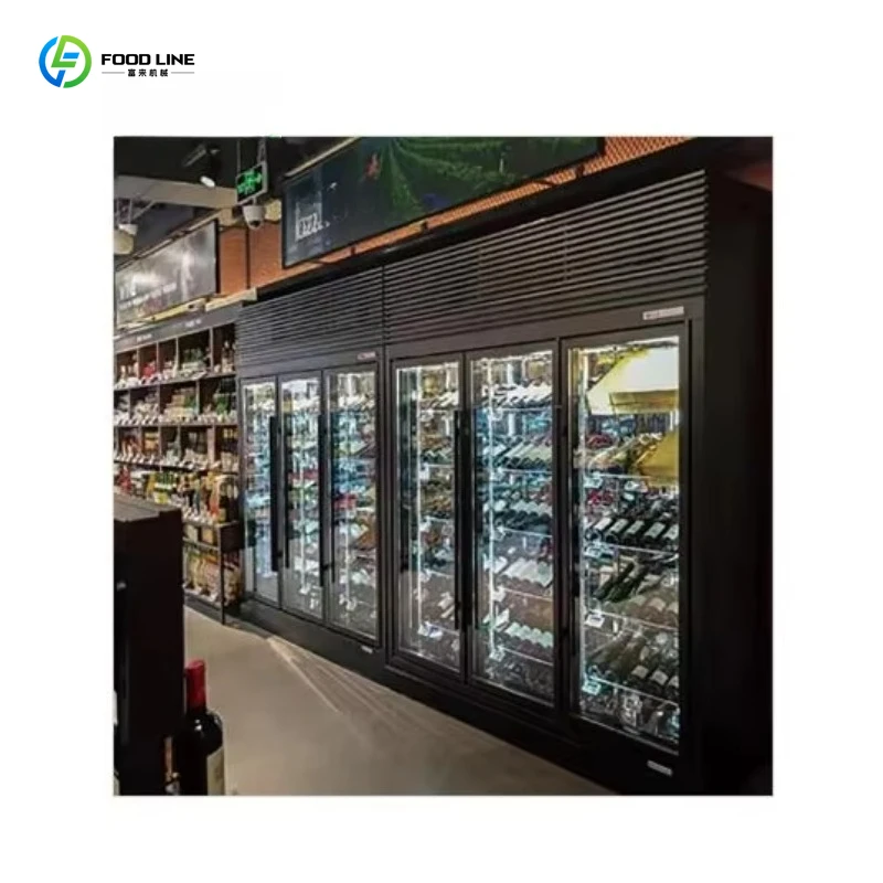 Customized Beverage Beer Fruit Vegetable Commercial Refrigerated Display Cabinet Single Double Door Vertical Frozen Freezer