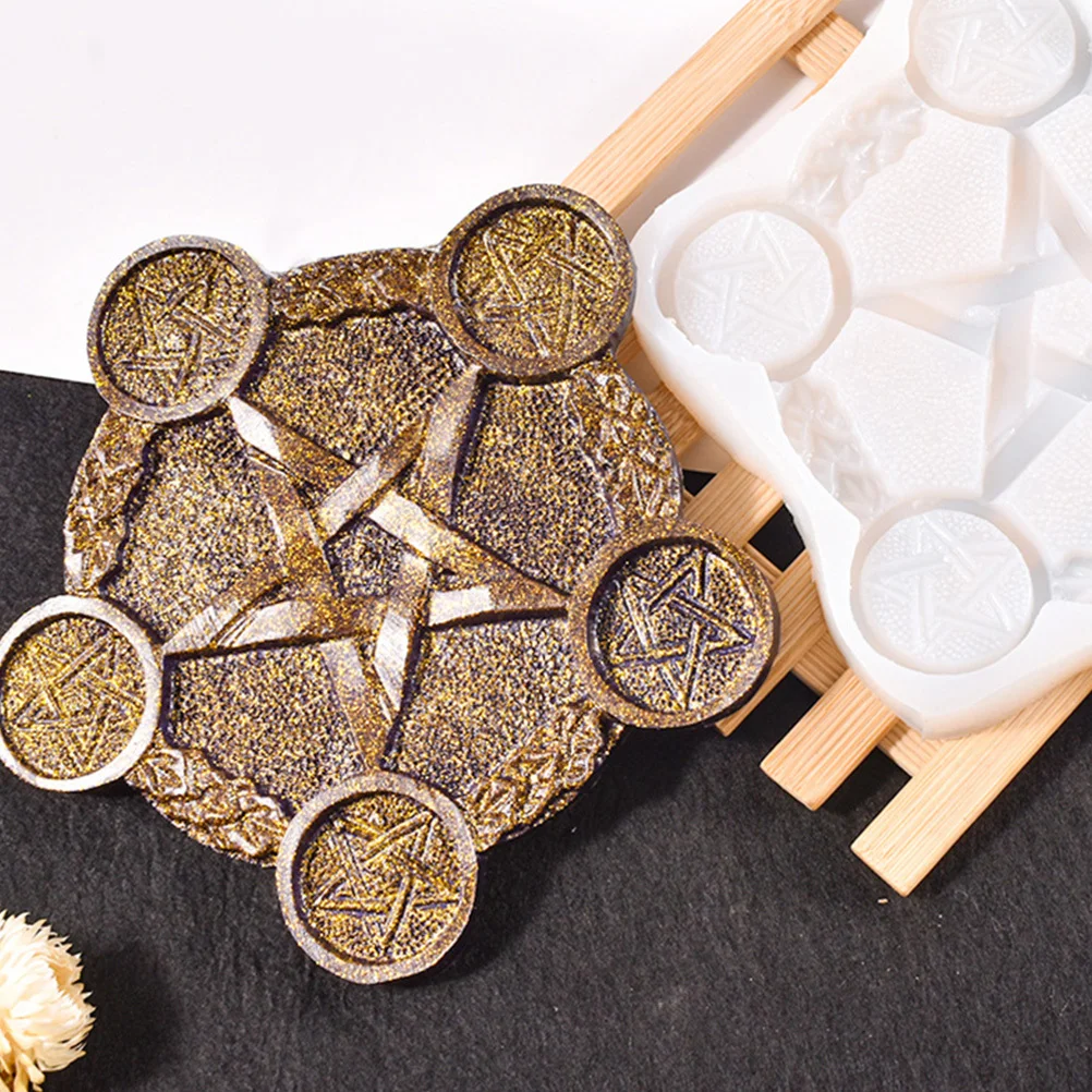 

Candlestick Casting Tool Star Shaped Mold Pentagram Design DIY Unique Holders Non Stick Safe High Quality Holder Mold