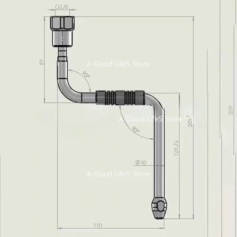 Apply To Nova APPIA/Aibo/Gemile/MKF Semi-automatic Coffee Machine Modified Anti-scalding Steam Pipe 4 Holes