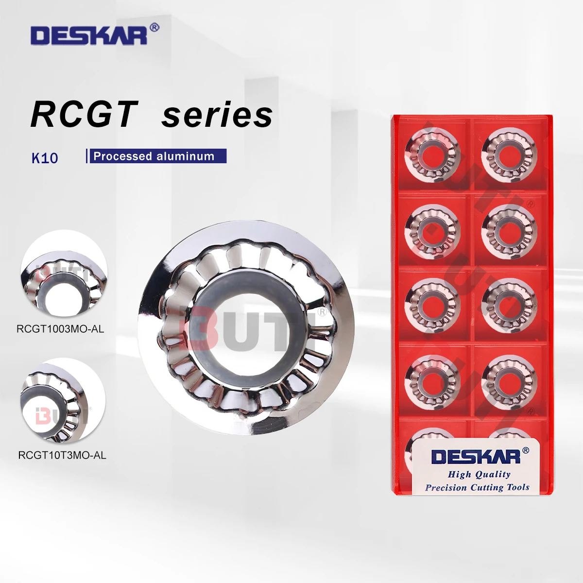 

DESKAR 100% Original Lathe Tool RCGT1003MO-AL RCGT10T3MO-AL K10RCGT1204MO-AL K10 RCGT Turning Tool For Aluminum Processing Tools