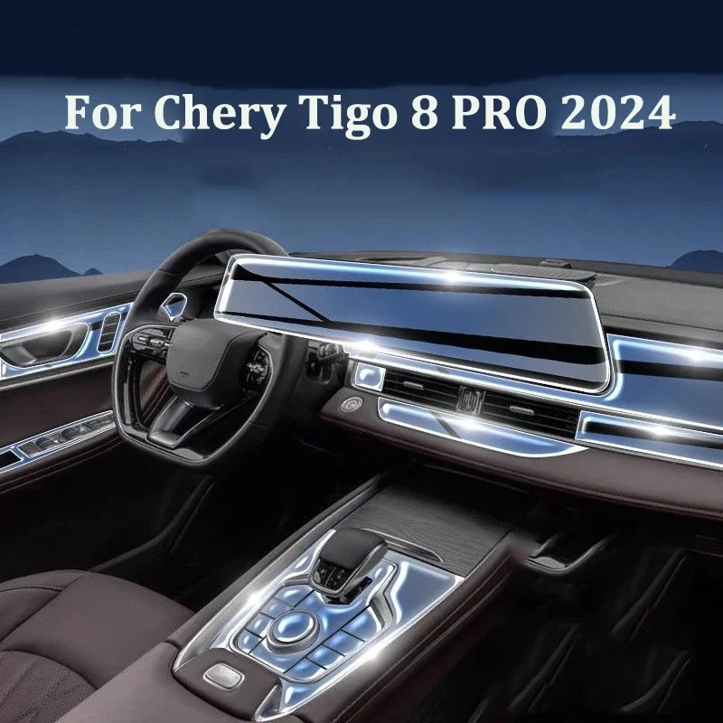 

Car Accessories Door Center Console Media Dashboard Navigation TPU Anti-scratch Protector Film For Chery Tigo 8 PRO 2024