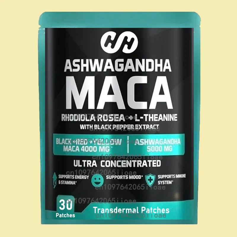 Hot Sale 30 Patches Maca Root + Ginseng Extract Supplement - Performance, Muscle Building, Energy Free Shipping