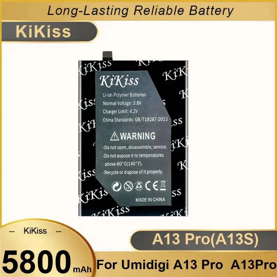 

Mobile Phone Battery Safe 5800Mah High Capacity For Umidigi A13 Pro A13pro A13S