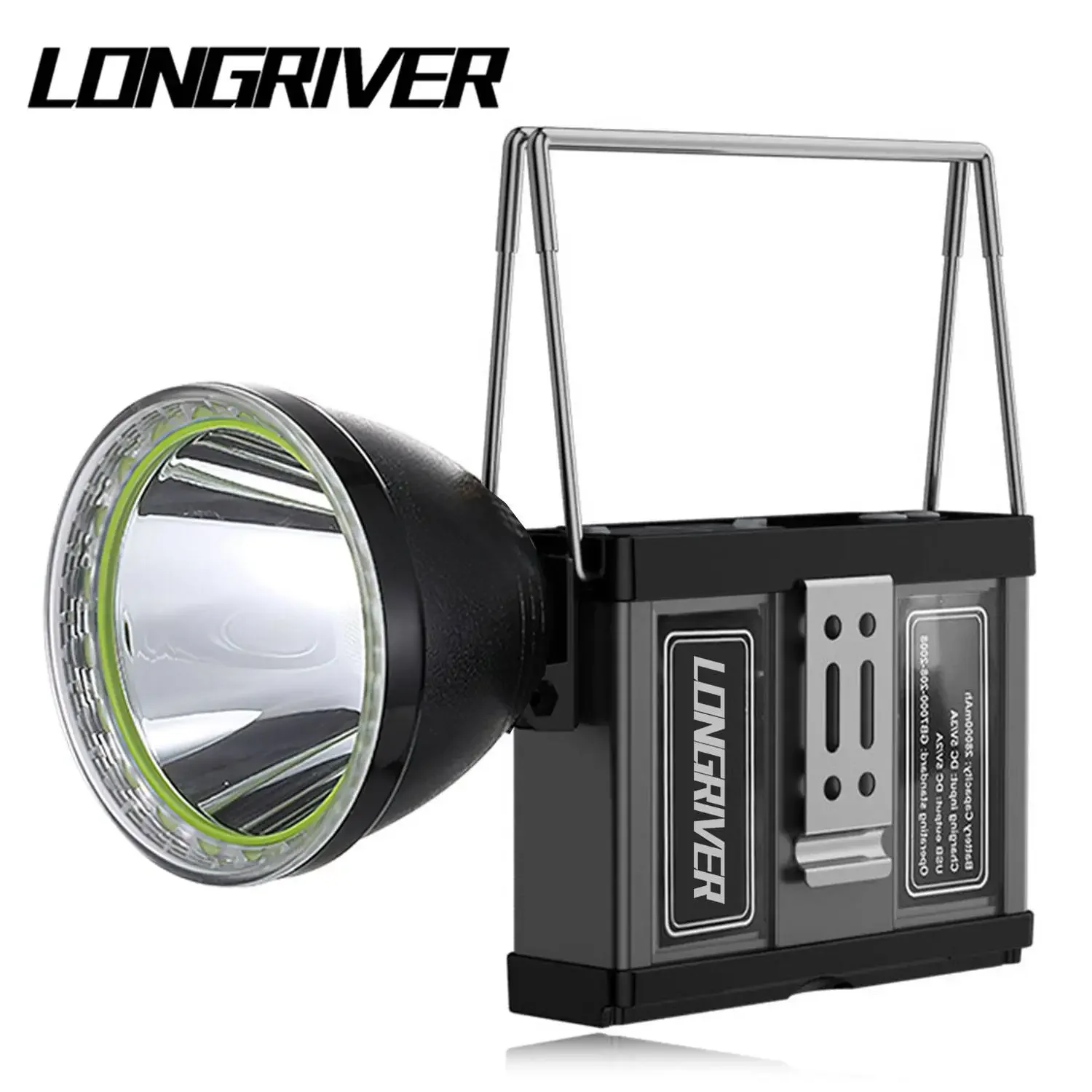 

LONGRIVER Rechargeable Camping Lights YM-T100-P50 Strong Super Bright Spotlight Long Range Torch Tent Lantern Work Lighting