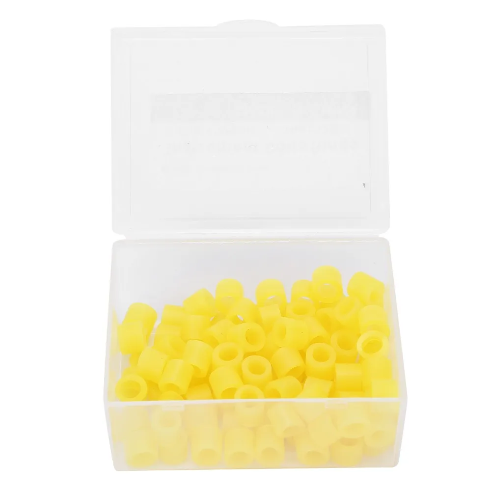 100 Pcs/Box NonToxic Dental Color Code Rings Autoclavable Silicone Dental Silicone Rings Professional Dental Code Bands