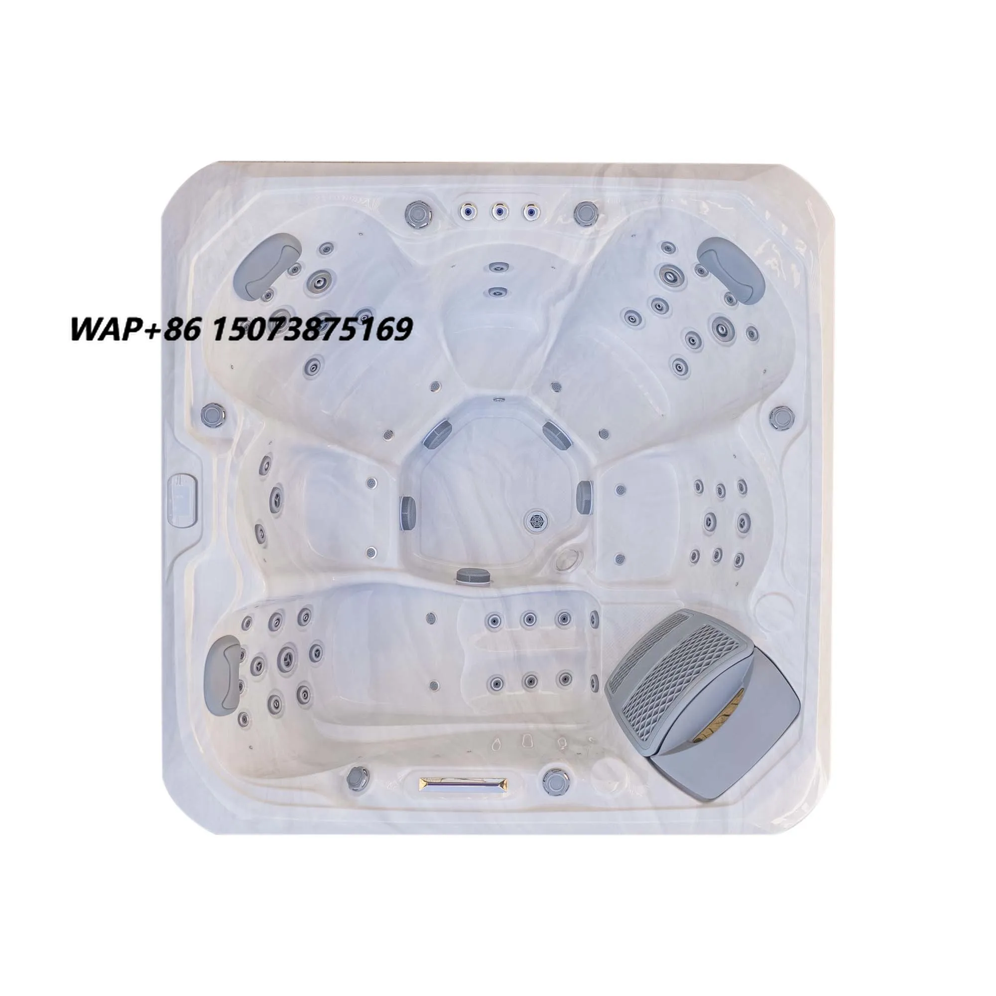 Acrylic Jet Outdoor Whirlpool  Bablboa Control Spa Hot Tubs Massage Jacuzzier for 5 Persons