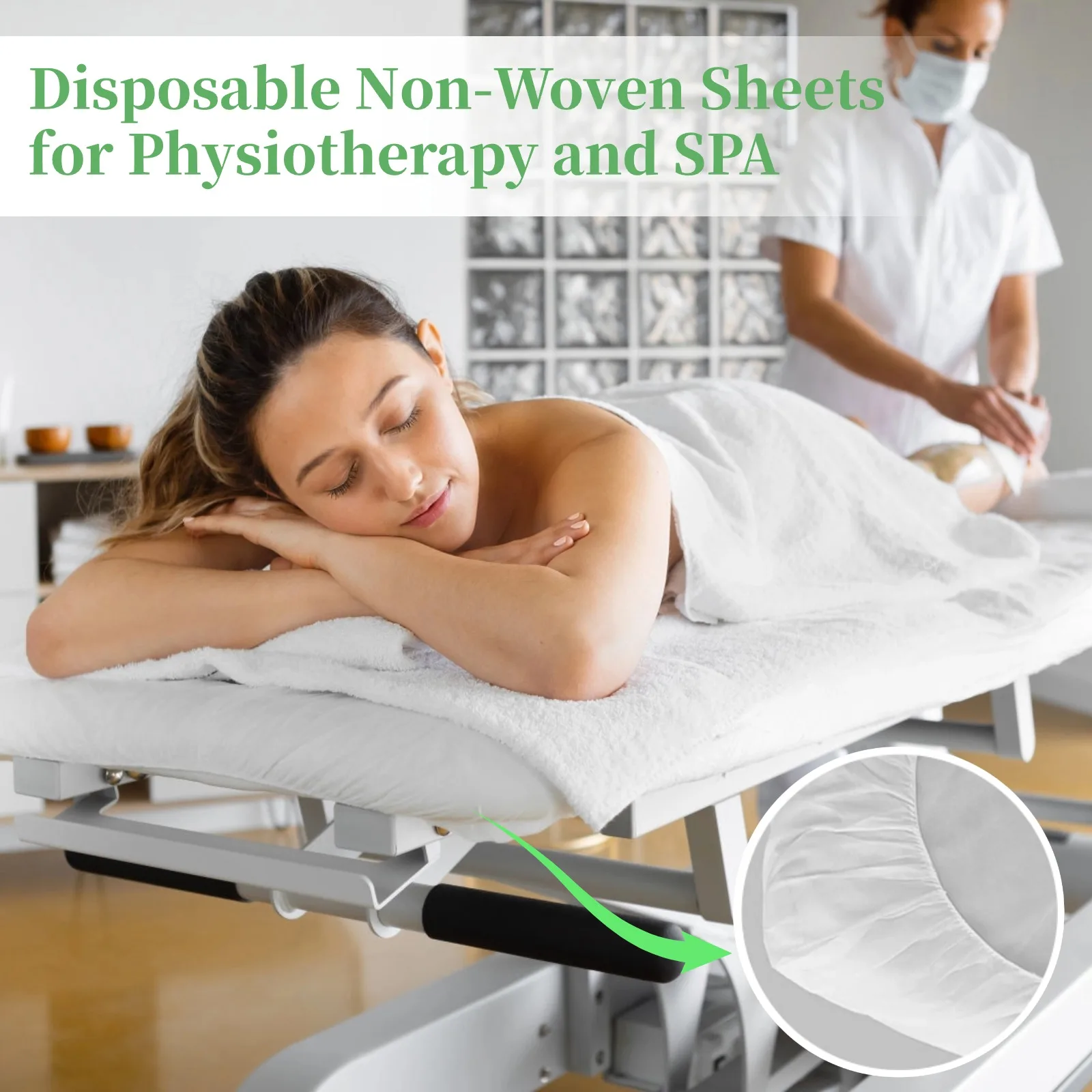30Pcs Massage Bed Sheet Waterproof Massage Table Sheets Spa Bed Covers Disposable Protective Sheets For 200*70cm Bed 78.7* 27.5