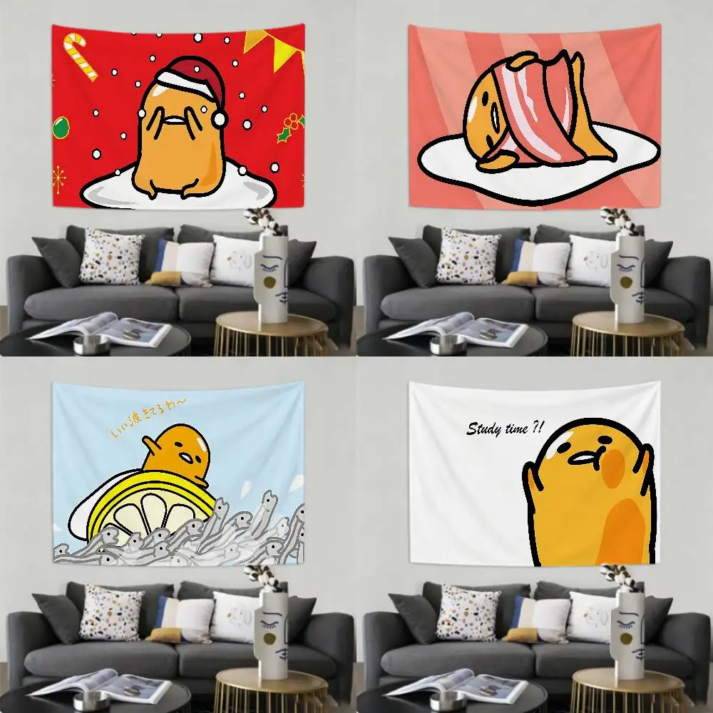 Cute-G-GudetamaS-funny Tapestry Customizable Tapestries Of Various Styles,wall Hangings, Celebrity Photo Printing,wall Hangings