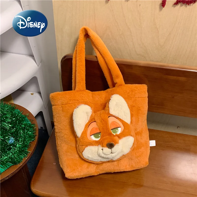 Disney Judy Nick nouveau sac à main en peluche grande capacité mode femmes sac à main en peluche dessin animé mignon femmes en peluche sac à bandoulière