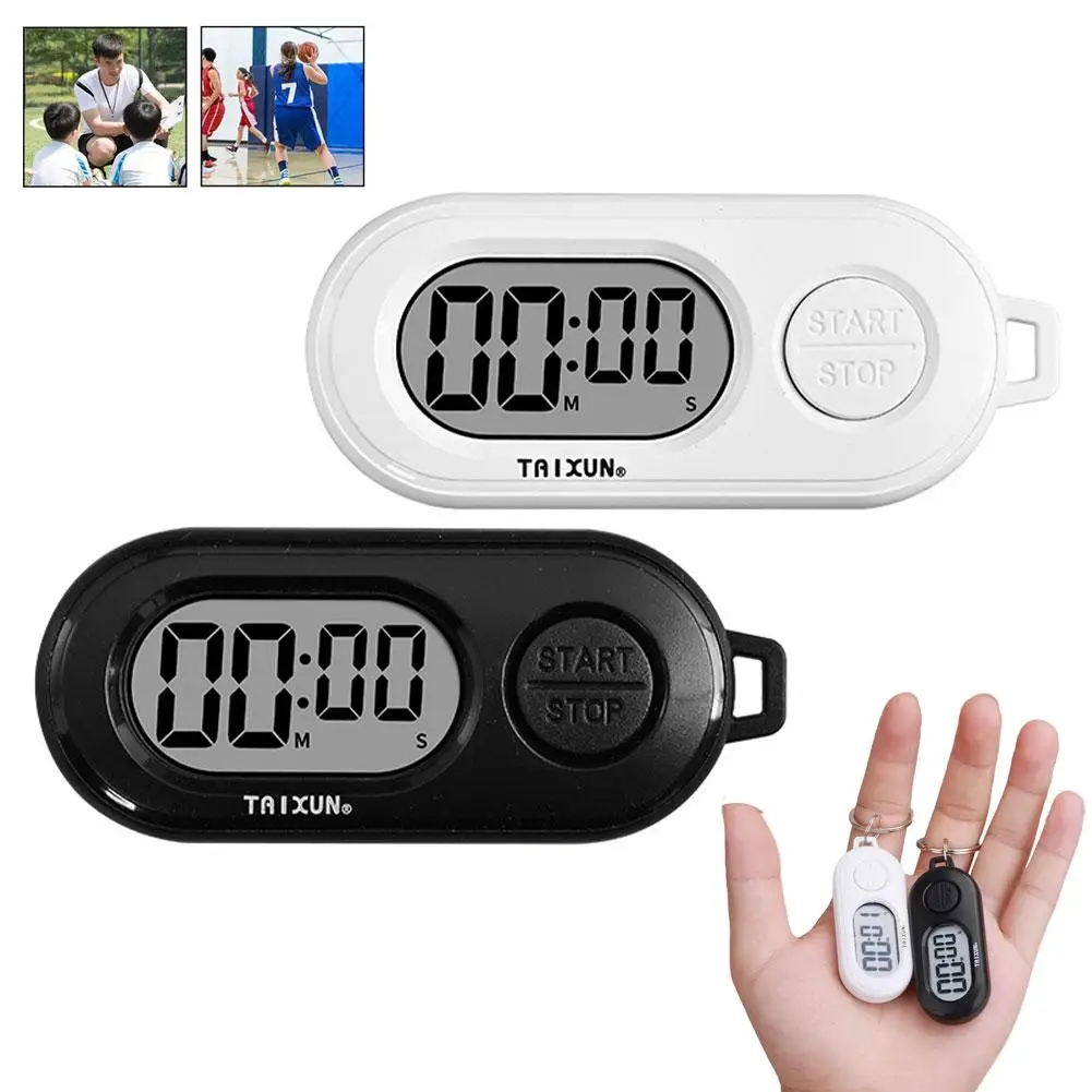 Stop Watch Timer Stop Timer Keychain for Sports LCD Screen Design Multi-Functional Countdown Clock for Athletes Teachers