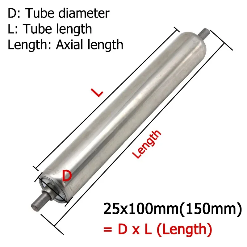 

Industrial Conveyor Drum Roller 201 Stainless Steel Galvanized Dia 25 38 50 60mm Custom Length 100mm To 1000mm