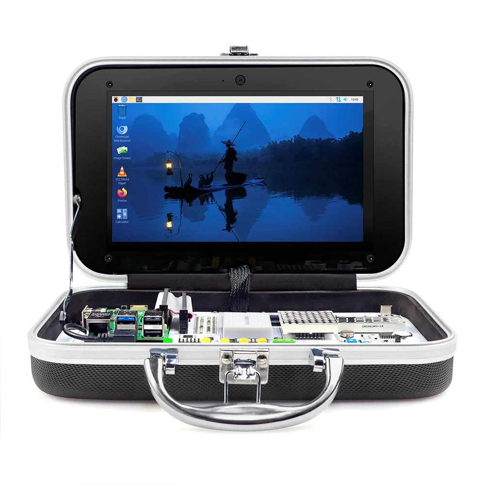 New CrowPi Compact Raspberry Pi Educational Kit with 9inch display Compatible with Raspberry Pi 5 as popular child gift